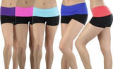 4-Pack женских шорт для бега, фитнеса и тренажерного зала